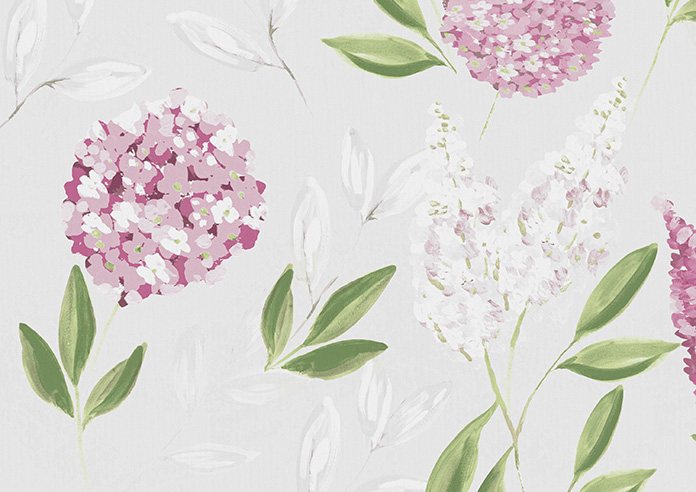 Hydrangea, Rosewood - Twist&Fit Roller Blind - Image 6